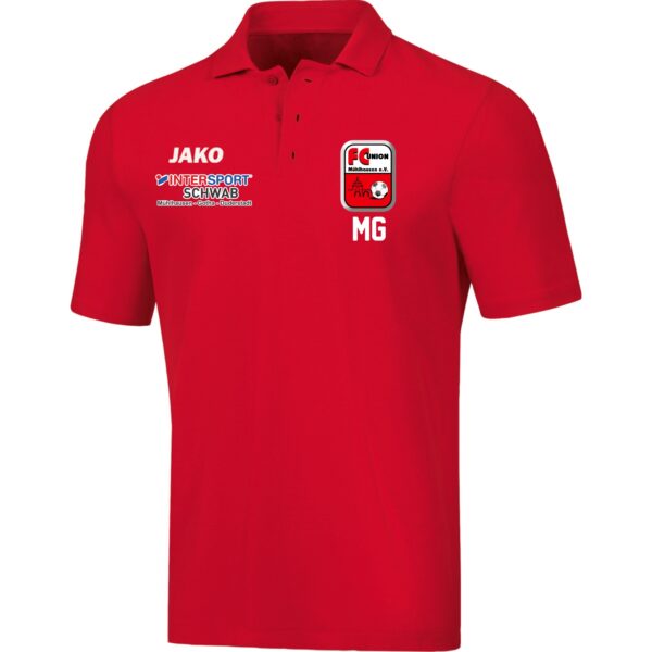 Union Mühlhausen Poloshirt Base Rot