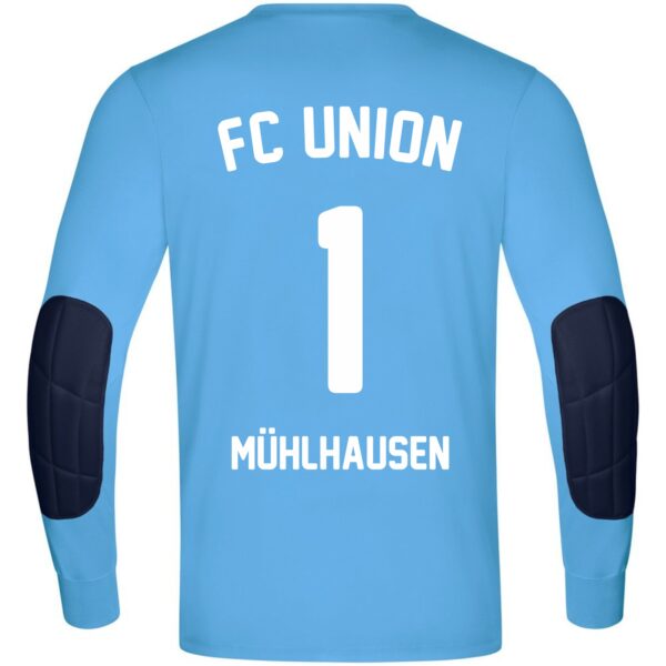 Union Mühlhausen Torwarttrikot Stade Blau – Bild 2