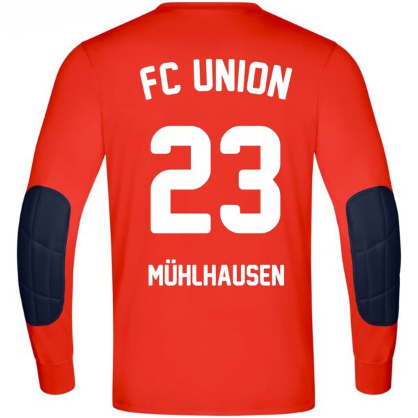 Union Mühlhausen Torwarttrikot Stade Orange – Bild 2