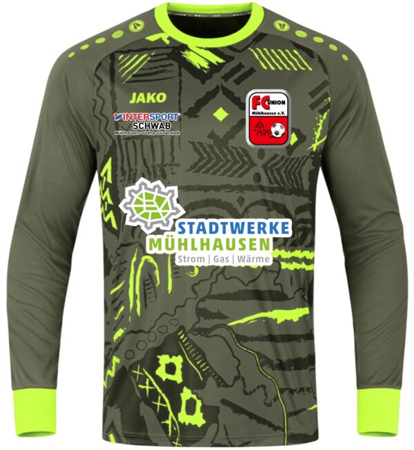 Union Mühlhausen Torwarttrikot Grün Kinder
