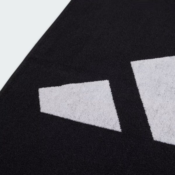 ADIDAS 3BAR TOWEL LARG BLACK/WHITE – Bild 2