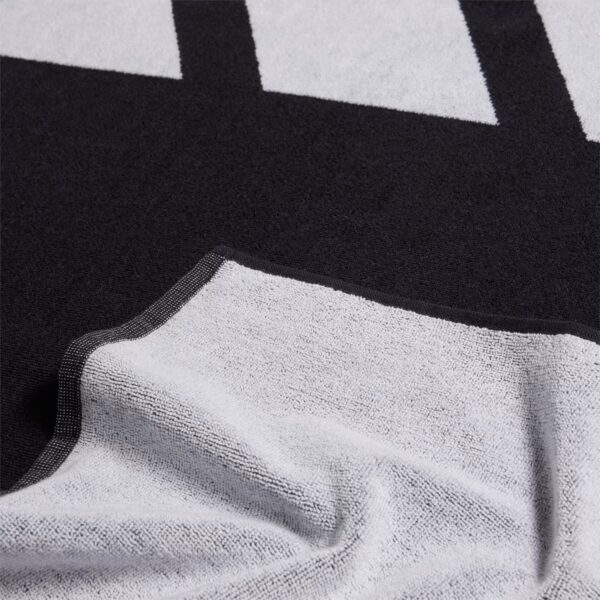 ADIDAS 3BAR TOWEL LARG BLACK/WHITE – Bild 3