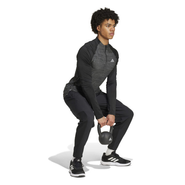 ADIDAS GYM+ 3S 1/4ZIP BLCKME – Bild 5