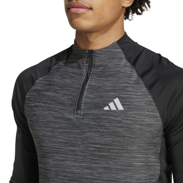 ADIDAS GYM+ 3S 1/4ZIP BLCKME – Bild 6