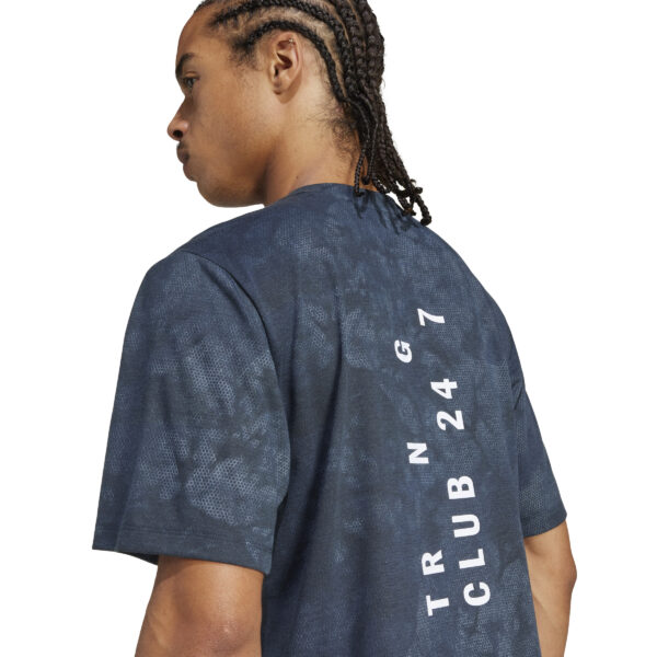 ADIDAS POWER AOP TEE AURINK/BLACK – Bild 5