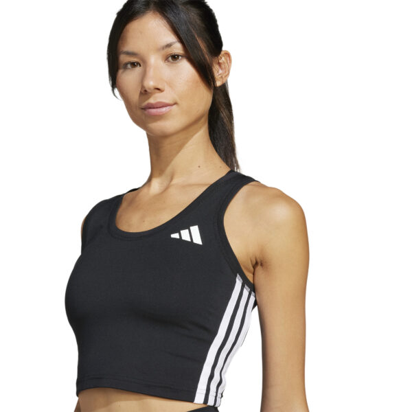 ADIDAS TE 3S CROP TANK BLACK/WHITE – Bild 6
