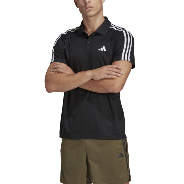 ADIDAS TR-ES PIQ 3POLO BLACK/WHITE – Bild 2
