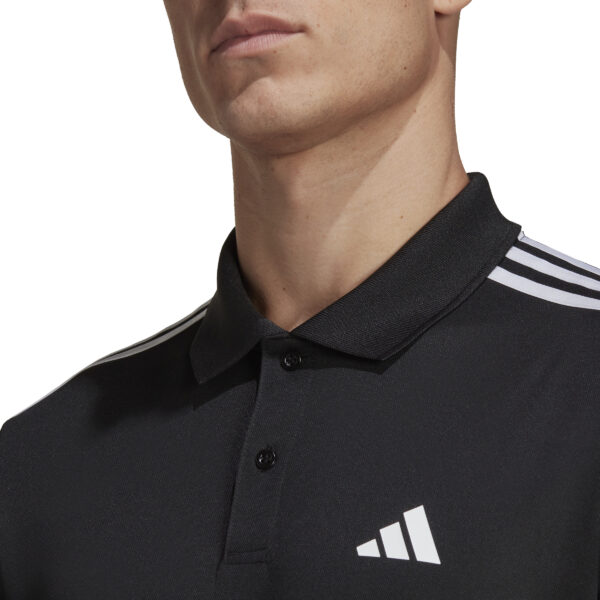 ADIDAS TR-ES PIQ 3POLO BLACK/WHITE – Bild 4