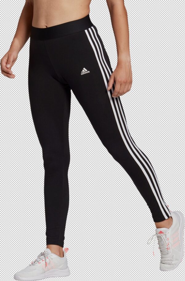 ADIDAS W 3S LEG BLACK/WHITE – Bild 5