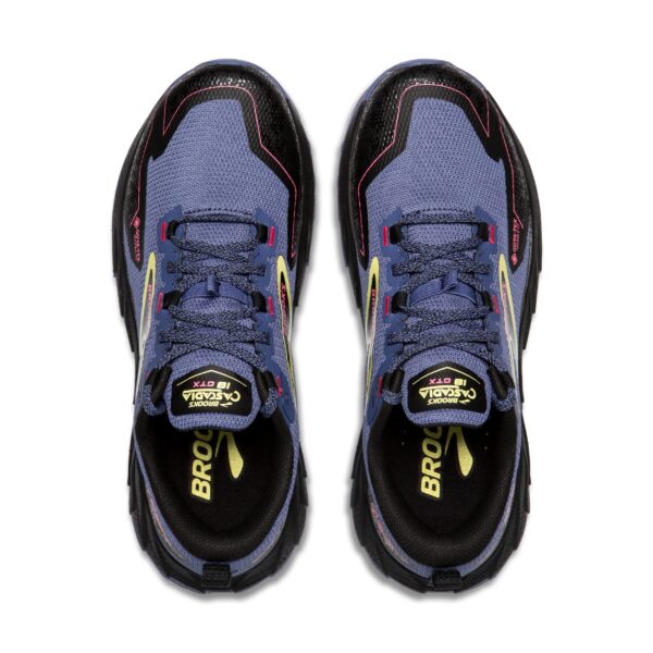 BROOKS Cascadia 18 GTX GREY BLUE/BLACK/PINK – Bild 4