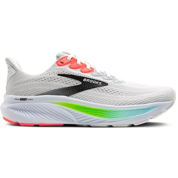 BROOKS Ghost 17 WHITE/PINK CLAY/GECKO