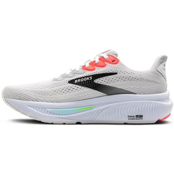 BROOKS Ghost 17 WHITE/PINK CLAY/GECKO – Bild 3