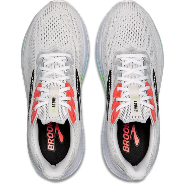 BROOKS Ghost 17 WHITE/PINK CLAY/GECKO – Bild 4