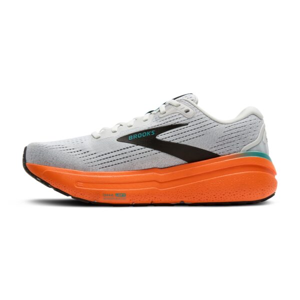 BROOKS Ghost Max 2 OYSTER MUSHROOM/ORANGE/TEAL – Bild 3