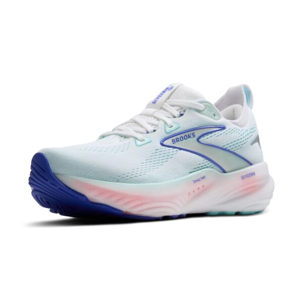 BROOKS Glycerin 22 WHITE/LIMPET SHELL/AMPARO BLUE – Bild 6