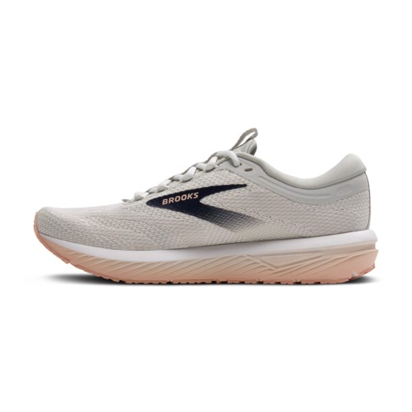 BROOKS Revel 7 OYSTER/WHITE/TROPICAL PEACH – Bild 3