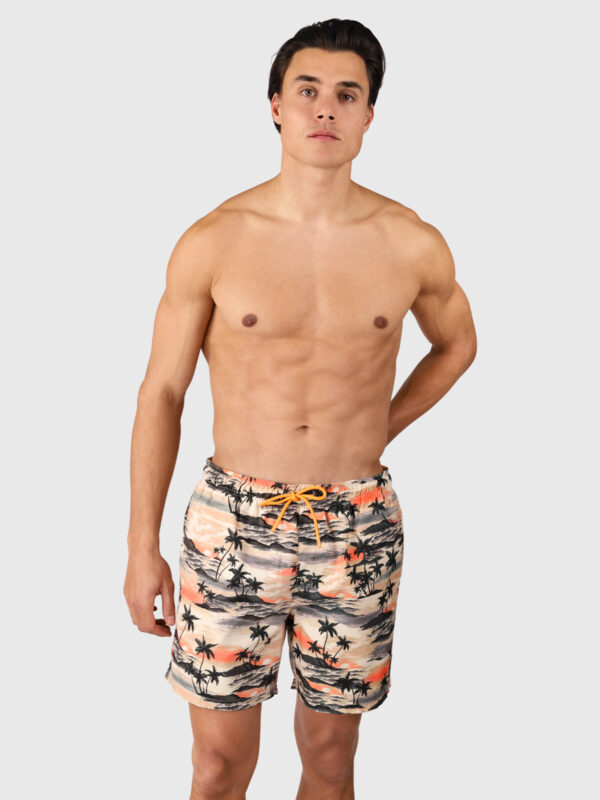 BRUNOTTI Cester-AO Men Swim Shorts SUNSET PALM GINGER