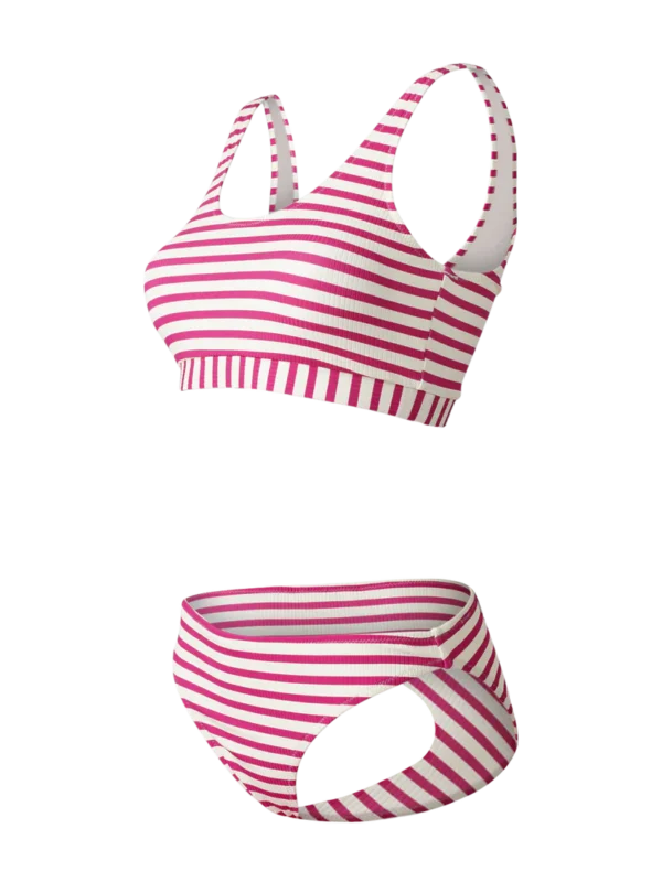 BRUNOTTI Isabelle-YD Women Bikini RIB STRIPE PINK – Bild 2