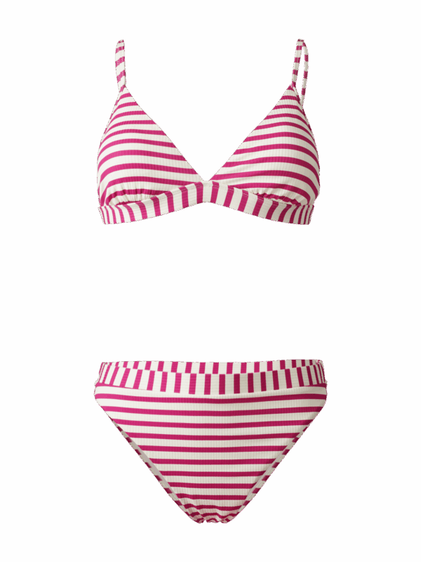 BRUNOTTI Luna-YD Women Bikini RIB STRIPE PINK
