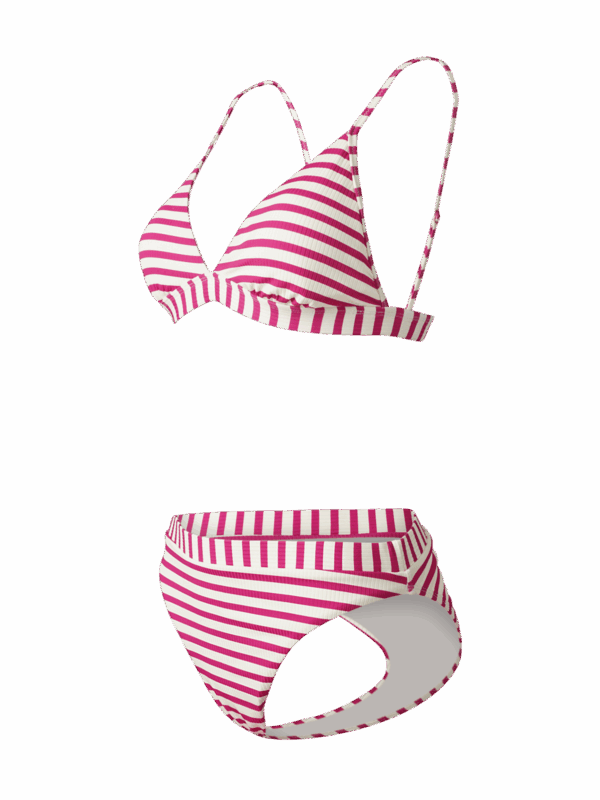 BRUNOTTI Luna-YD Women Bikini RIB STRIPE PINK – Bild 3
