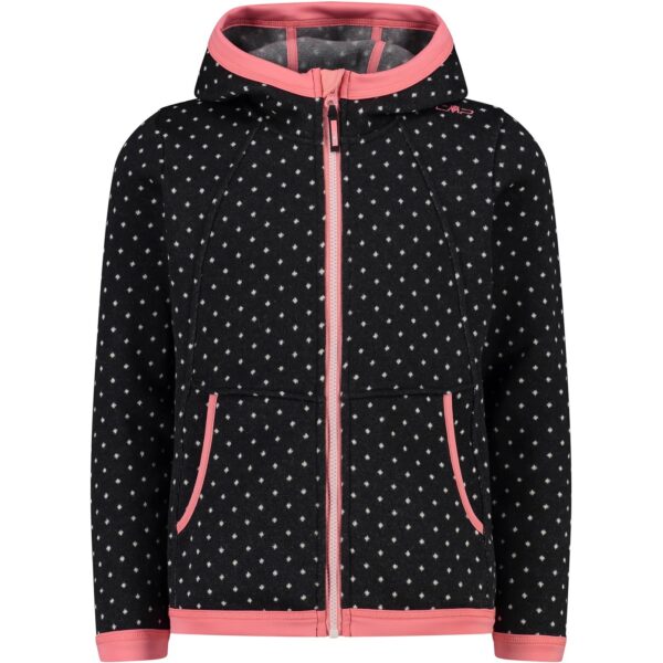 CMP KID G JACKET FIX HOOD ANTRACITE-BIANCO