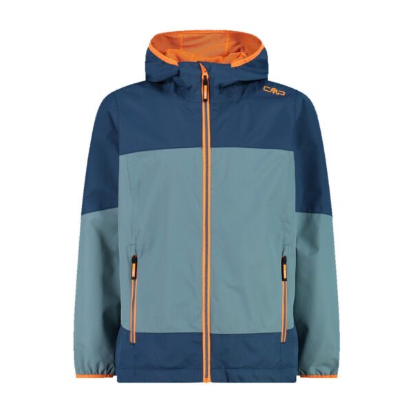 CMP KID JACKET FIX HOOD BLUESTEEL