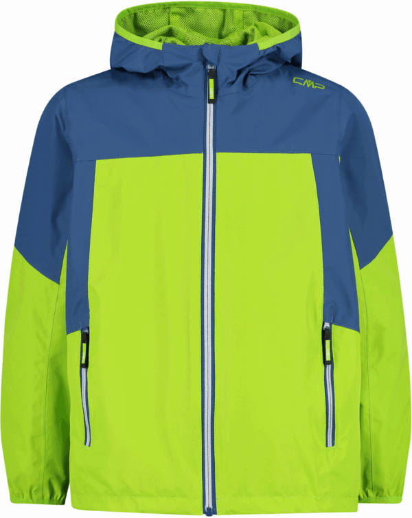 CMP KID JACKET FIX HOOD LIMEGREEN