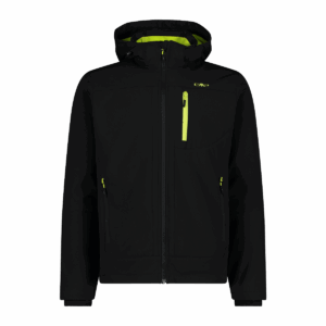 CMP MAN JACKET ZIP HOOD NERO-ACIDO