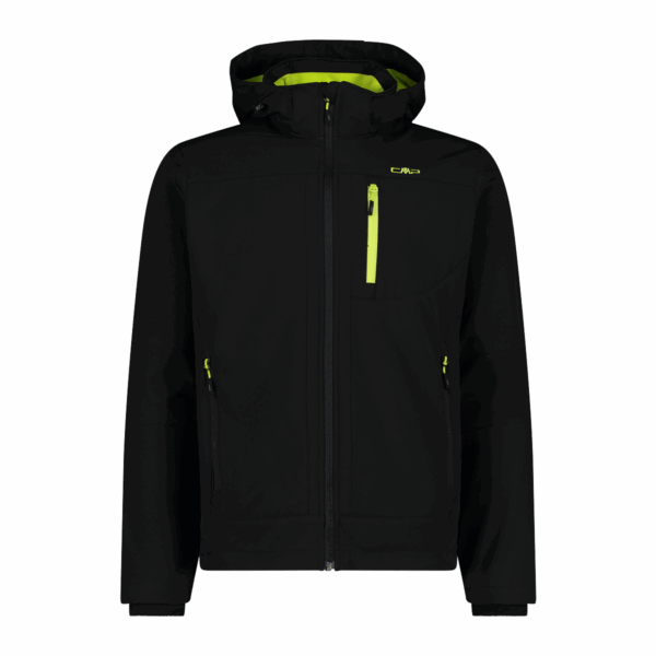 CMP MAN JACKET ZIP HOOD NERO-ACIDO