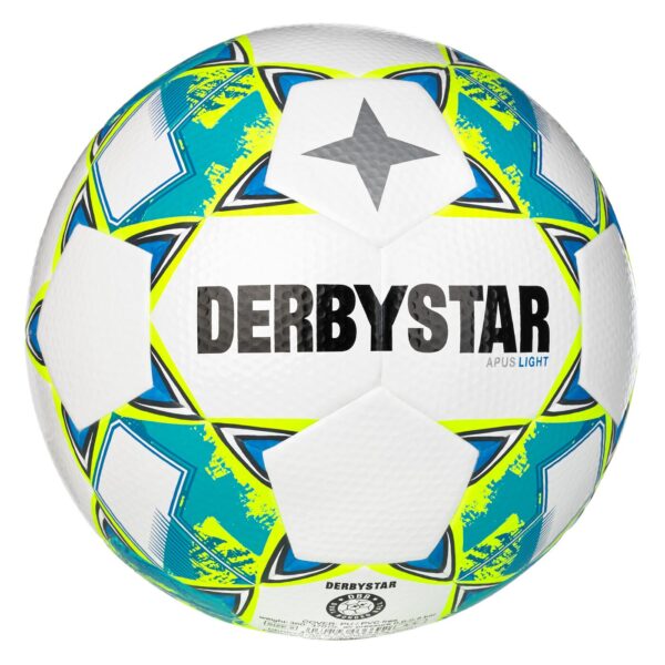 DERBYSTAR Apus Light v24 WEISS GELB BLAU – Bild 3