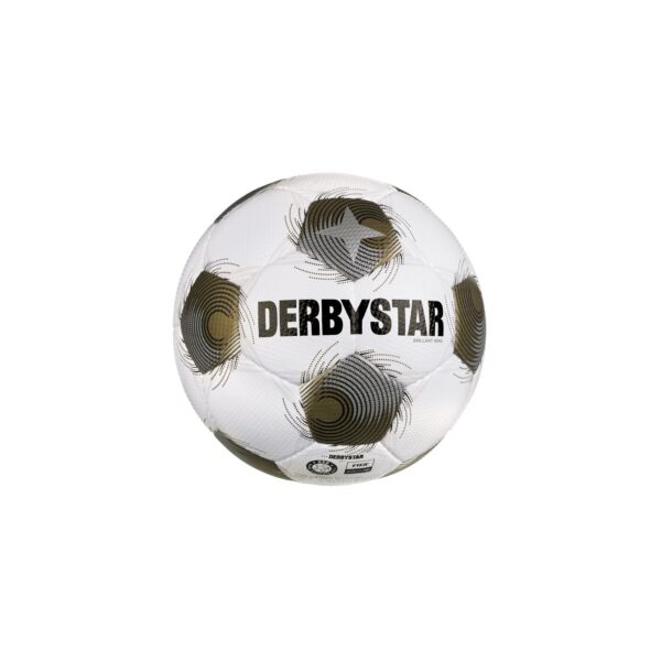 DERBYSTAR Brillant Miniball v25 WEISS GOLD SILBER – Bild 3