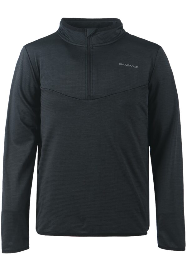 ENDURANCE Ledger M Waffle Melange Midlayer BLACK