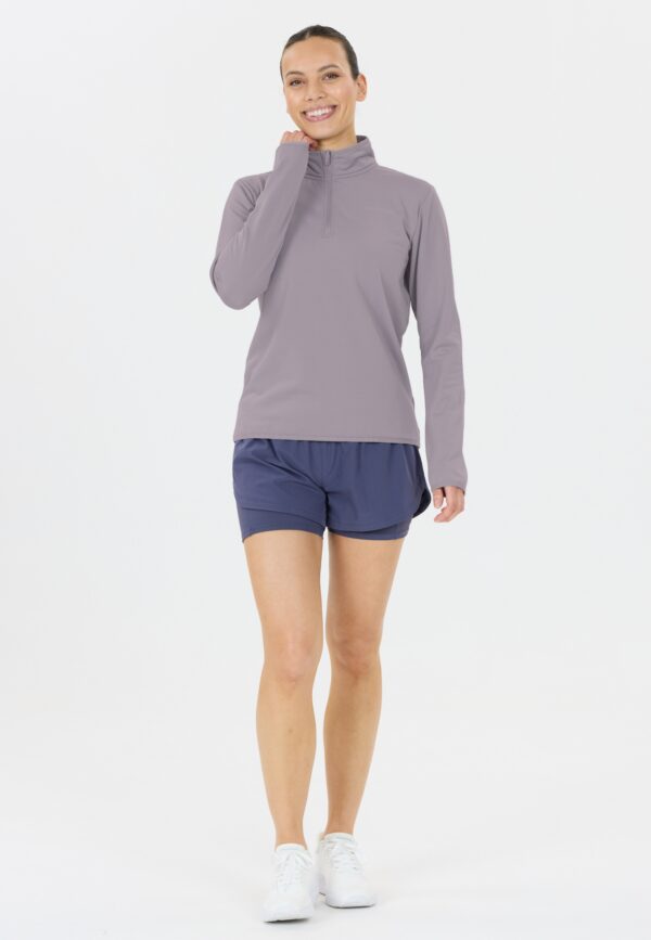 ENDURANCE Vironic W Waffle Melange Loose Fit Midlayer LILAC GRAY – Bild 5