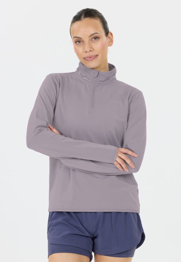 ENDURANCE Vironic W Waffle Melange Loose Fit Midlayer LILAC GRAY – Bild 7
