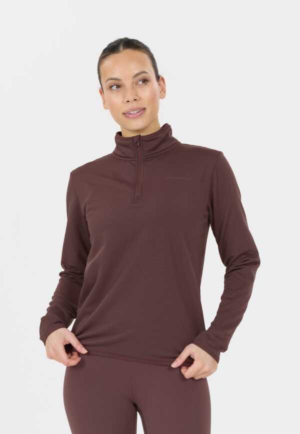 ENDURANCE Vironic W Waffle Melange Loose Fit Midlayer HUCKLEBERRY – Bild 7