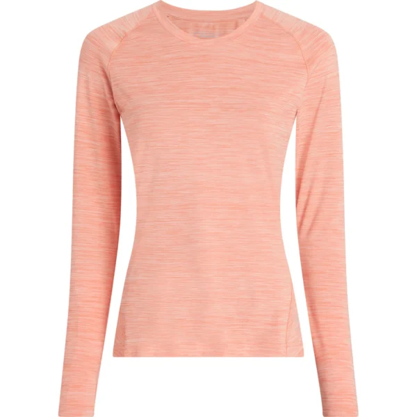 ENERGETICS Da.-Langarmshirt Rylinda LS W MELANGE/RED LIGHT