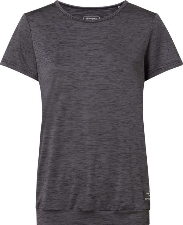 ENERGETICS Da.-T-Shirt Jewel SS W MELANGE/BLACK/ANTHRA