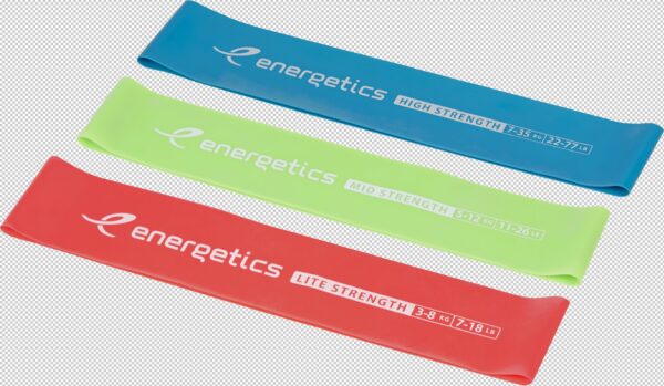 ENERGETICS Gymnastik-Band Mini Bands Set 1.0 RED/GREEN/BLUE