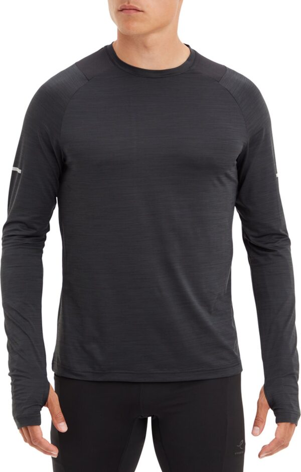 ENERGETICS He.-Langarmshirt Ailo LS M MELANGE/BLACK/BLACK – Bild 3