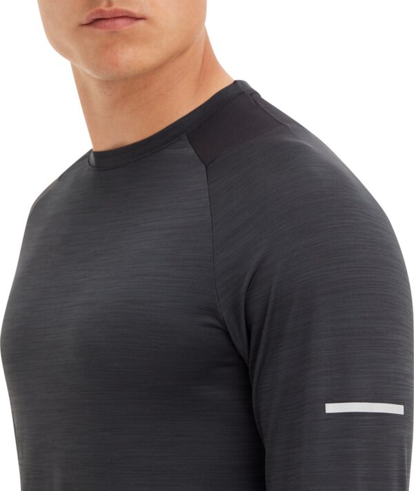 ENERGETICS He.-Langarmshirt Ailo LS M MELANGE/BLACK/BLACK – Bild 4