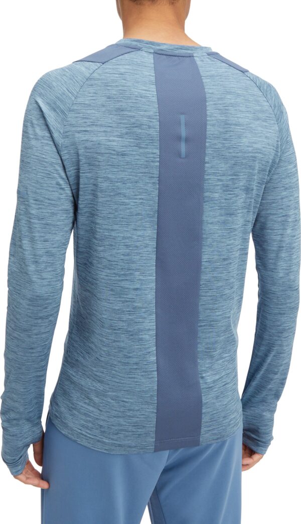 ENERGETICS He.-Langarmshirt Ailo LS M MELANGE/NAVY/BLUE DA – Bild 2