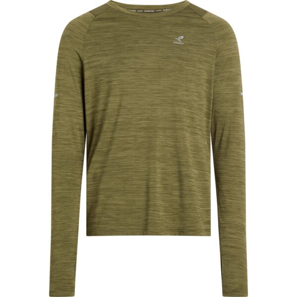 ENERGETICS He.-Langarmshirt Ailo LS M MELANGE/OLIVE DARK/O