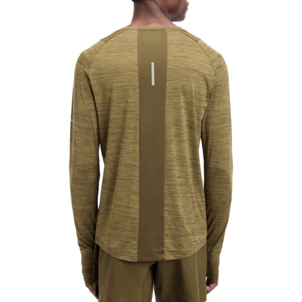ENERGETICS He.-Langarmshirt Ailo LS M MELANGE/OLIVE DARK/O – Bild 2