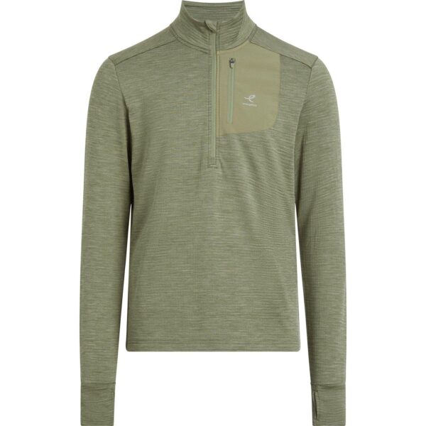 ENERGETICS He.-Langarmshirt Willard M MELANGE/GREEN/GREEN