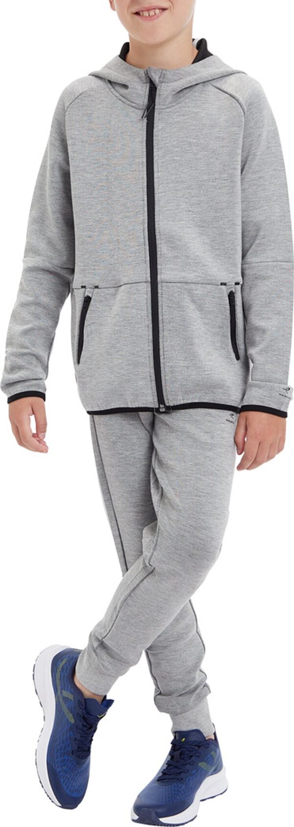 ENERGETICS Ju.-Kapuzenjacke Toddy VII B MELANGE/GREY DARK – Bild 3