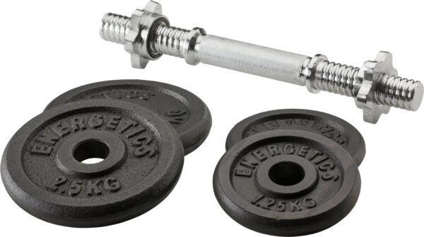 ENERGETICS Kurzhantel-Set 20x10kg CI IDE BLACK/BLACK – Bild 2