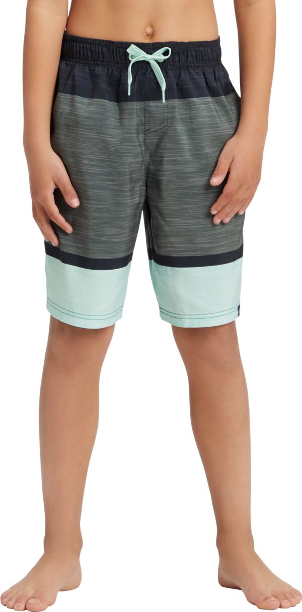 FIREFLY Ju.-Badeshorts Lario B Melange Stripe GREEN DARK – Bild 2