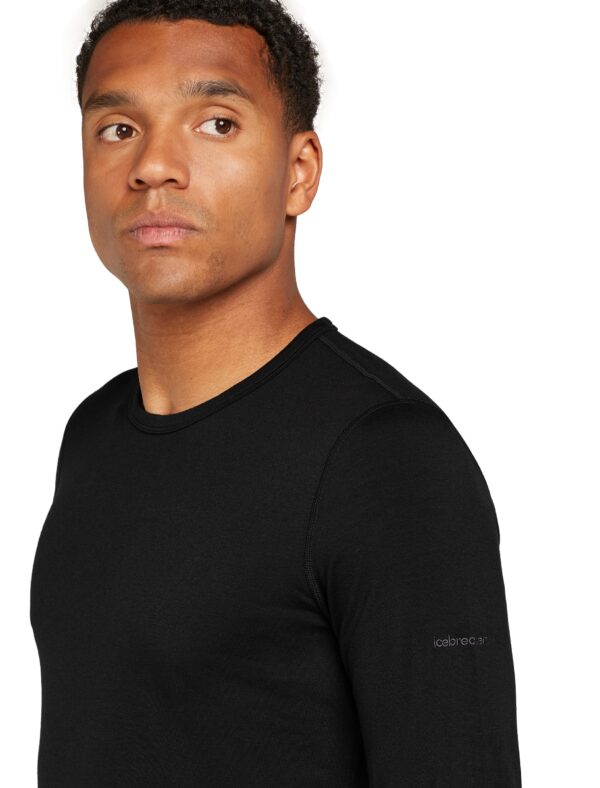 ICEBREAKER M Mer Core Heavyweight LS Crewe BLACK – Bild 5