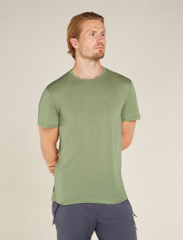 ICEBREAKER M Mer Core SS Tee LICHEN