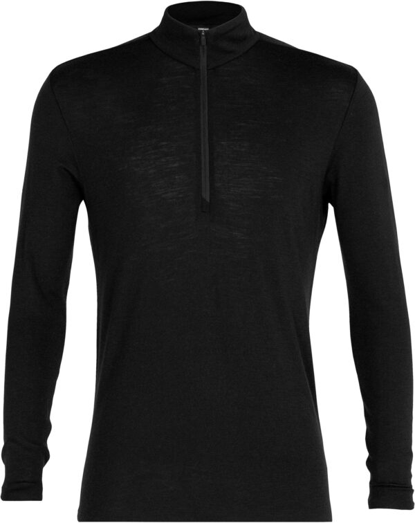 ICEBREAKER Men 175 Everyday LS Half Zip BLACK